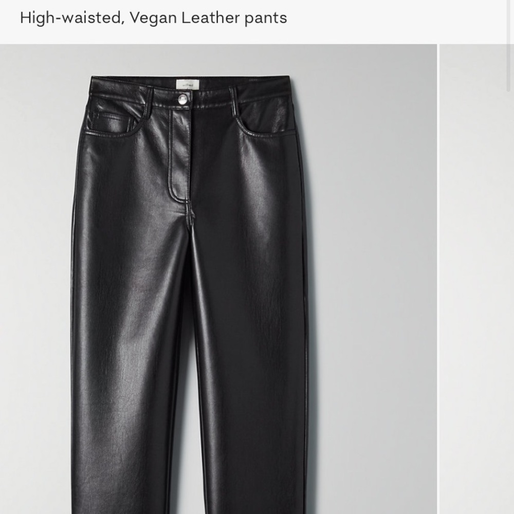 Aritzia Melina leather pants size 2